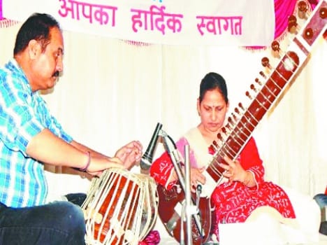 sugam sangit in bilaspur collage