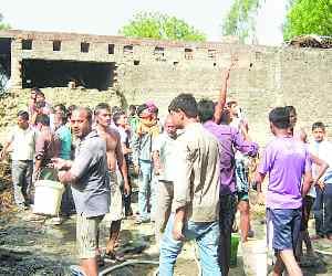 Home Guard burnt, houses ash