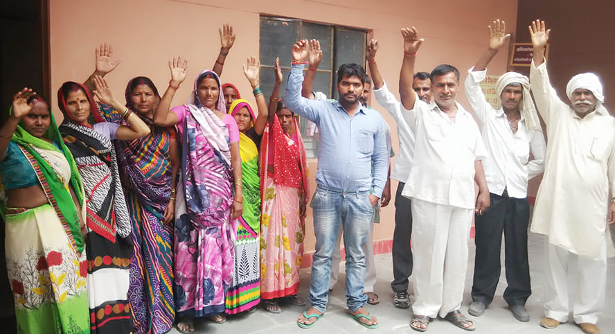 Villagers protested against Kotedar