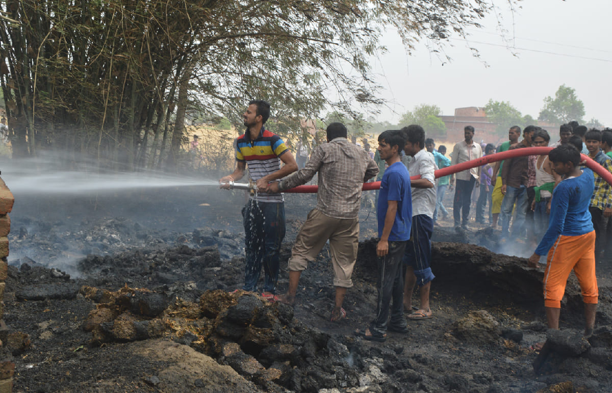 Wreak havoc on farmers, 120 acres harvest ash