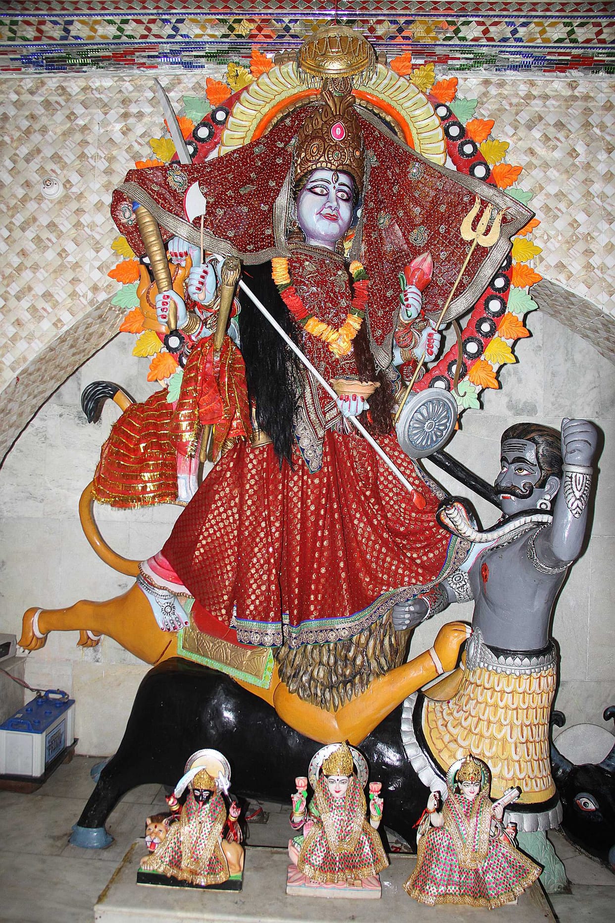 Navratri today, Divine Temple Dressed
