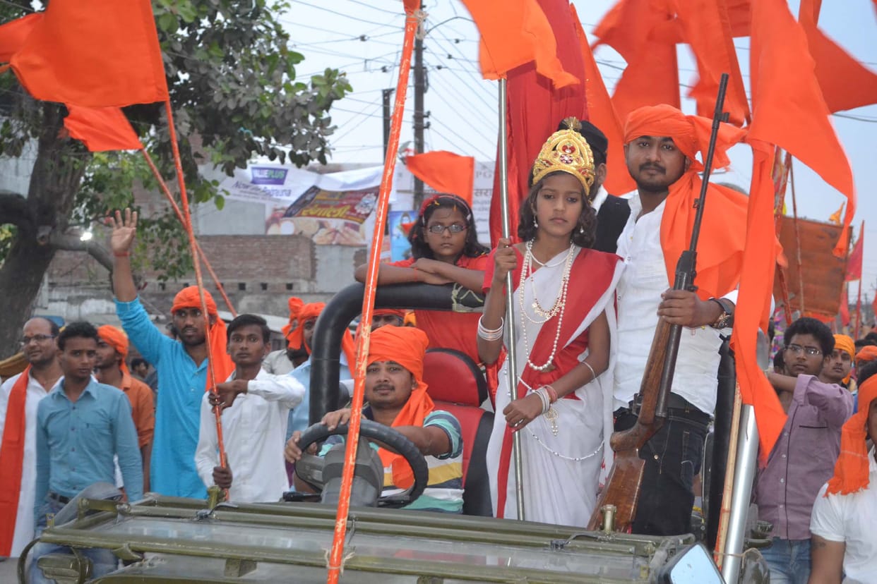  The volunteers did a route march