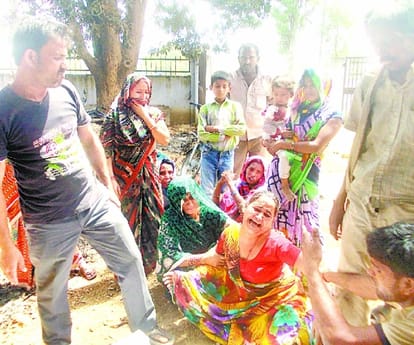 A truck trample two girls in gonda.