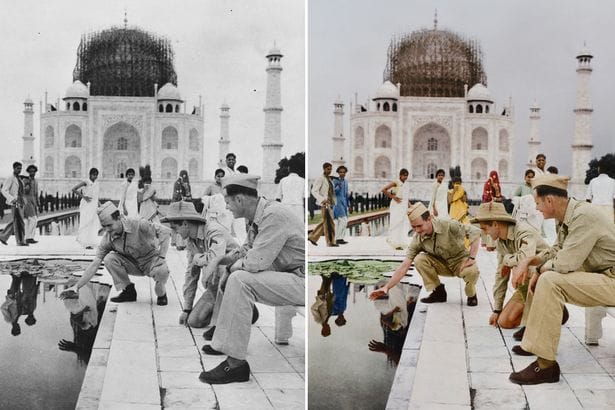 coloured pictures of monuments