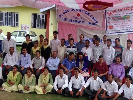 36 unit blood donat in camp