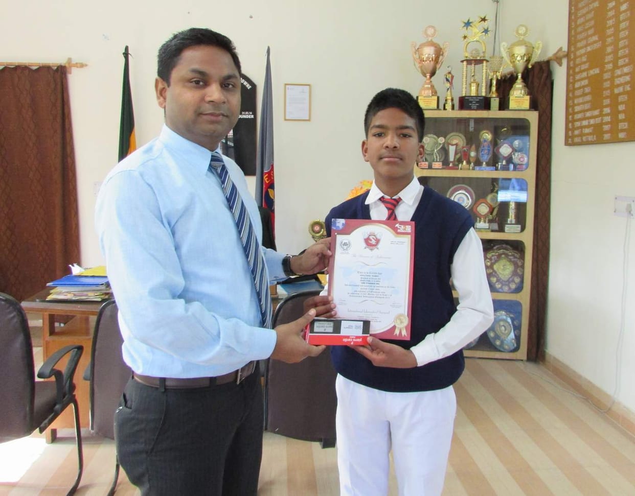 Cyber Olympiad Competition Marie stake in Aditya