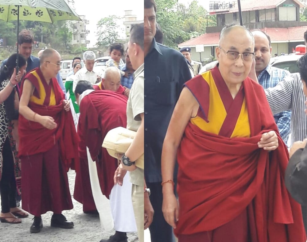 ibetan spiritual leader 'the Dalai Lama' in dehradun.