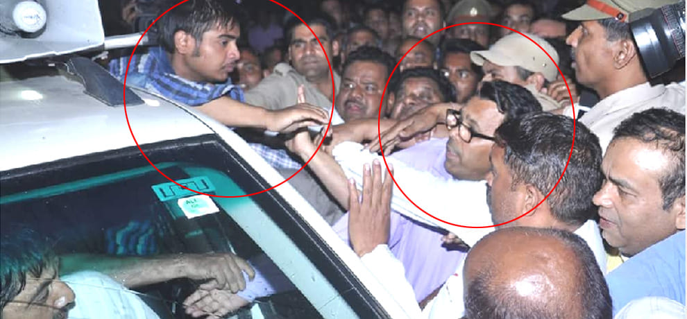 himanshi brother's anger came out, had to abuses and grapple with BSP MP 