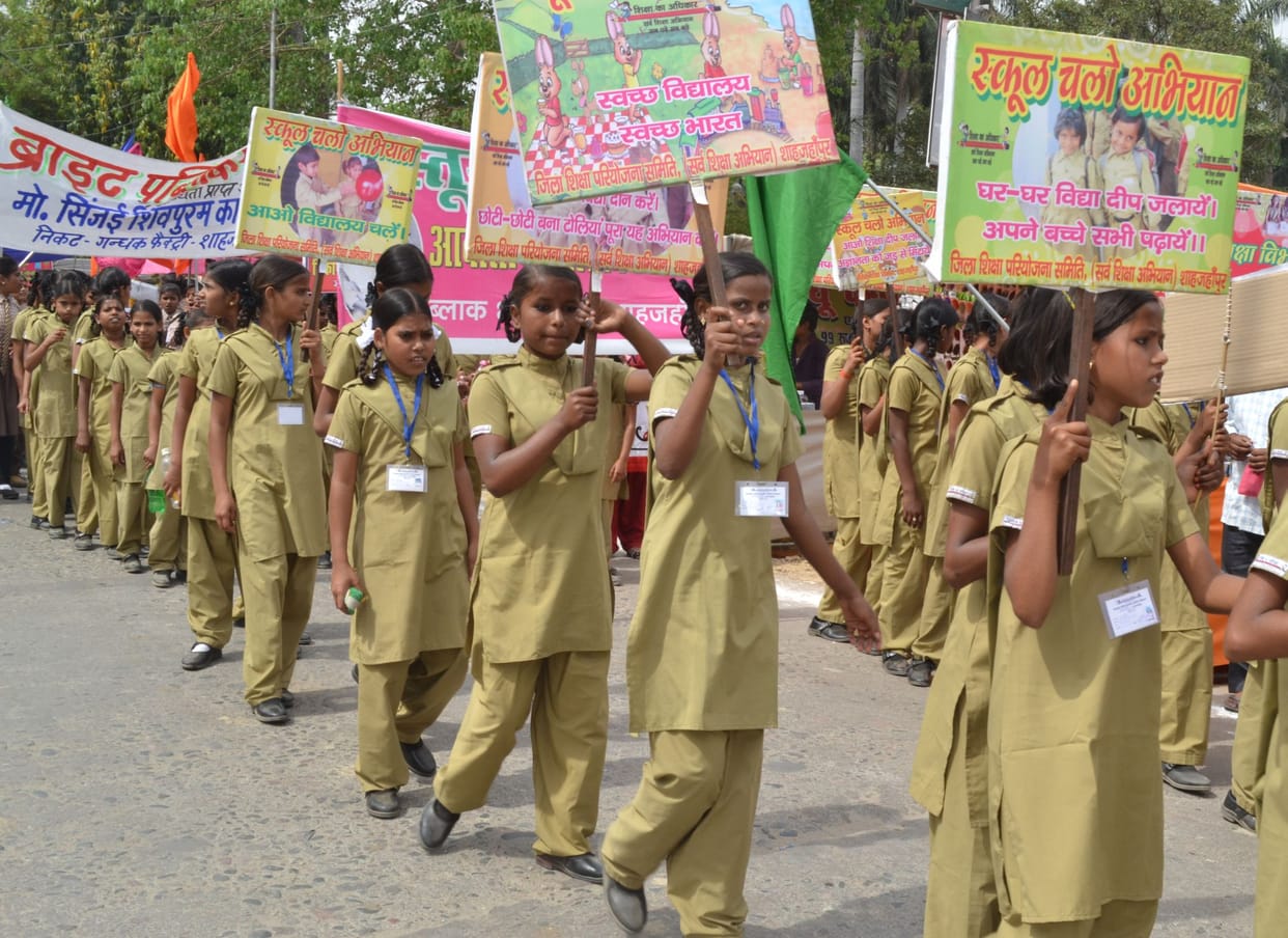 Little daughter, let me make a call , the Right to Education