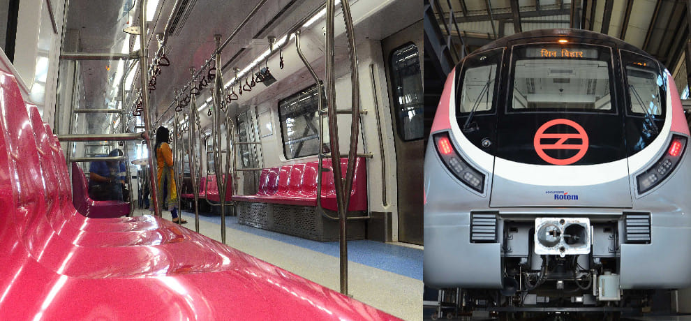 Metro run without driver,Trial from botanical garden to Kalkaji