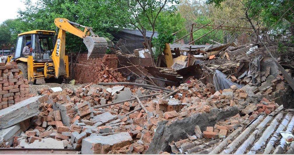 demolished, slums, deletions, sector 38, encroachment, chandigarh news