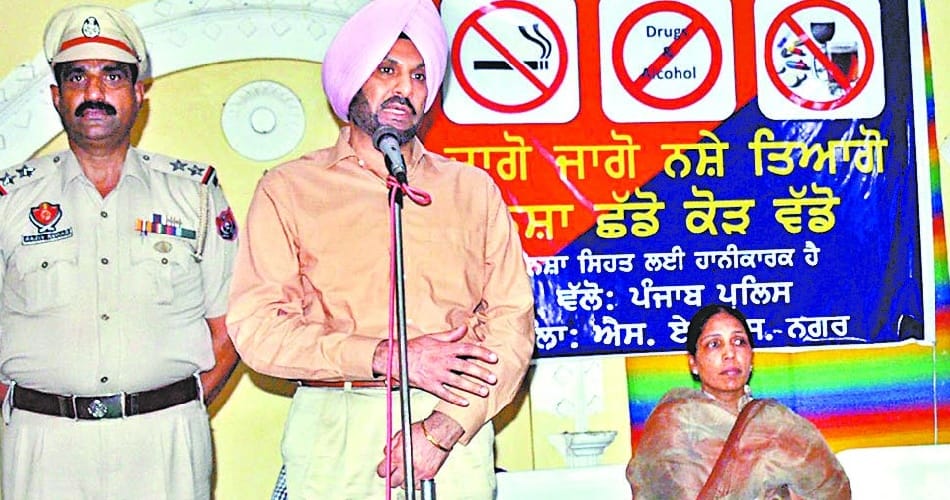 awareness, de-addiction campaign, ssp gurpreet singh bhullar statrt campaign in mohali