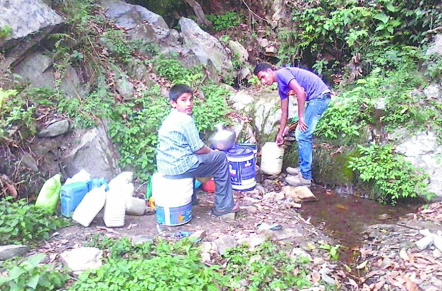 Five sources of water on the verge of drying