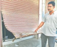 The shutter of the shop out, cash flown from homes