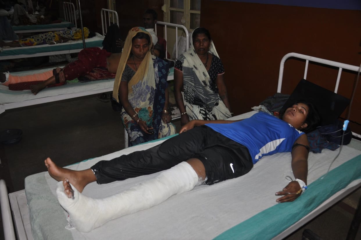 sipahi appointmentः during running two girls leg fratured