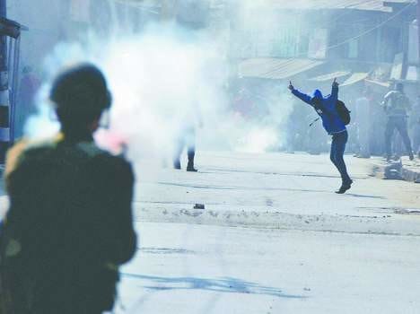 Violent protests in Srianger 