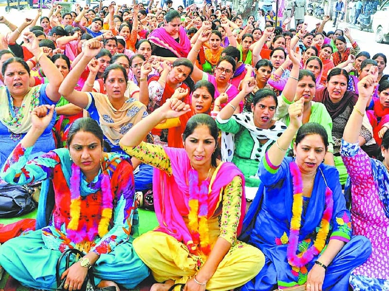 strike, hunger strike in ludhiana, teachers protest in ludhiana
