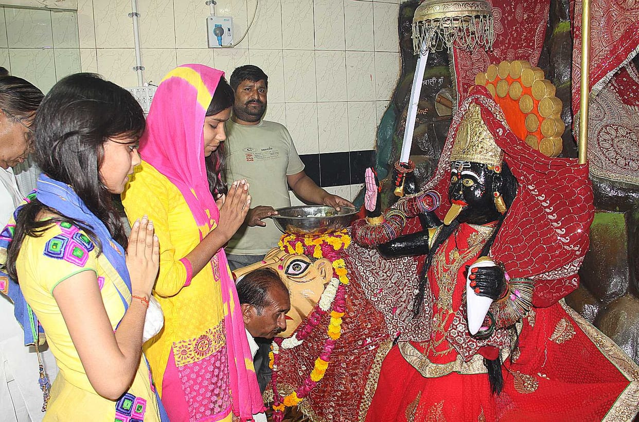 Devi temples of faith aroused was swamped