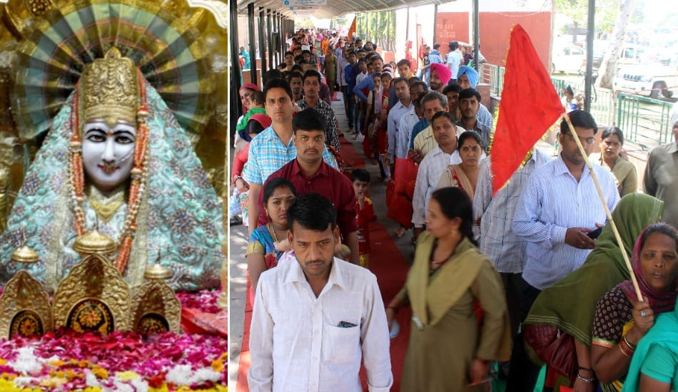 chaitra navratri: mob of devotees in mata's mandir