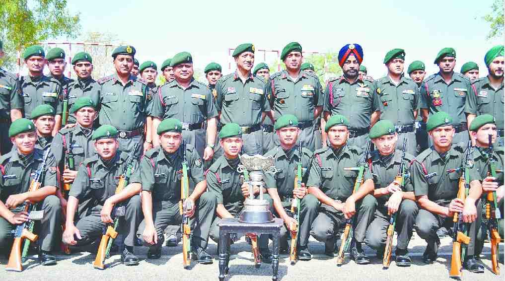 champion in the Garhwal Rifles Drill 3