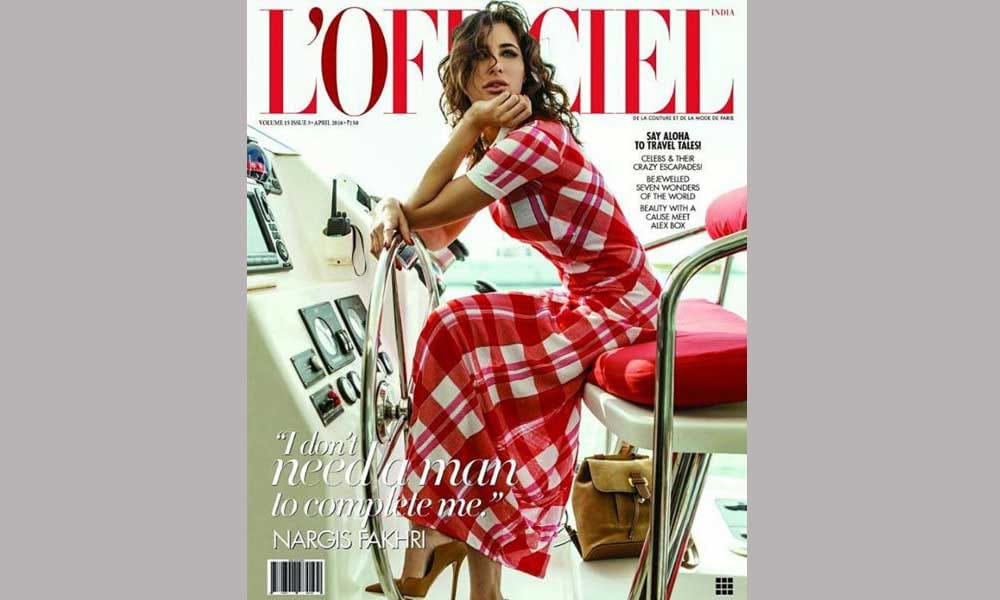 Nargis Fakhri photoshoot for L'officiel magazine 2016