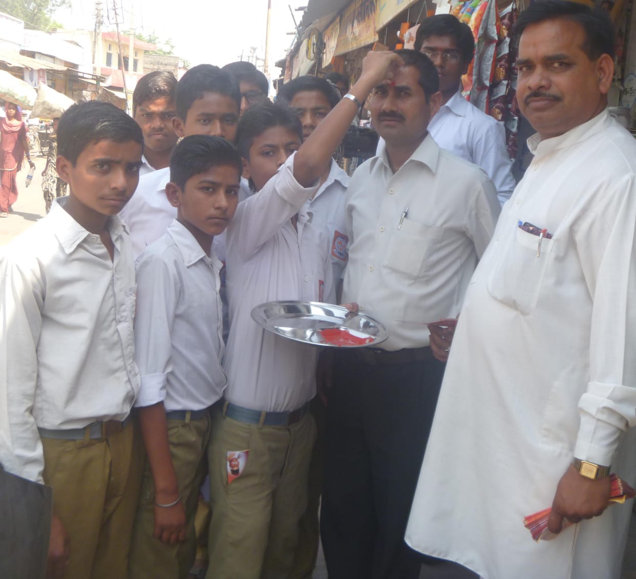 People planted by students and instructors Tilak