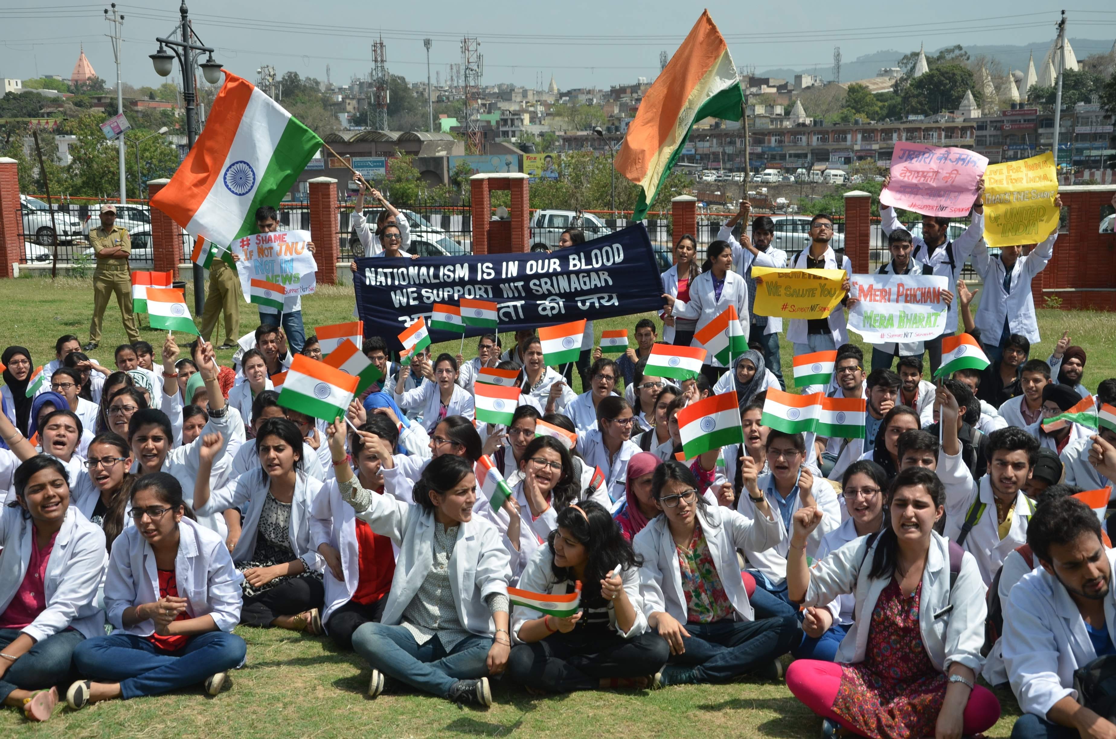 protest in jammu