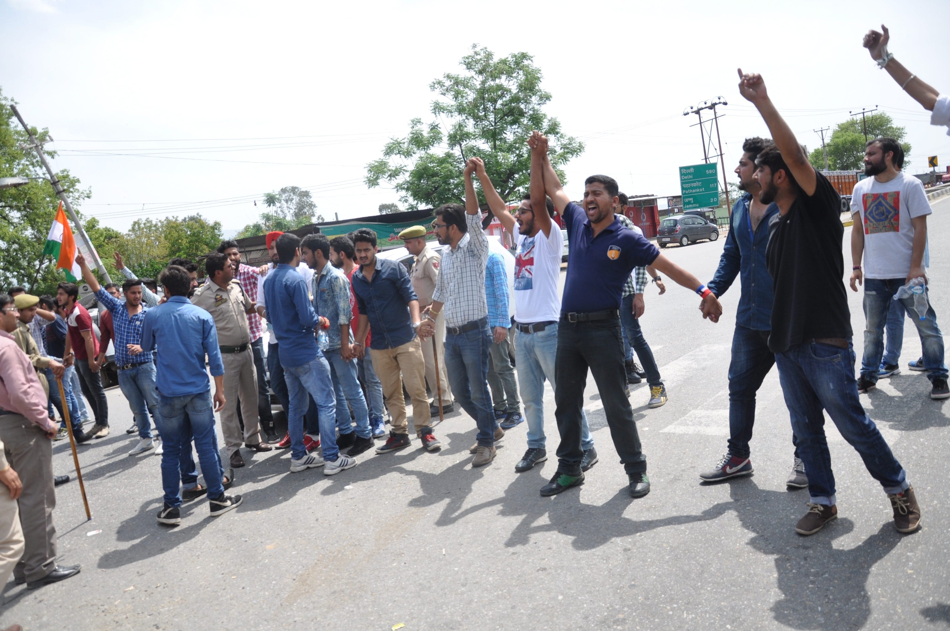 protest aganist JKP