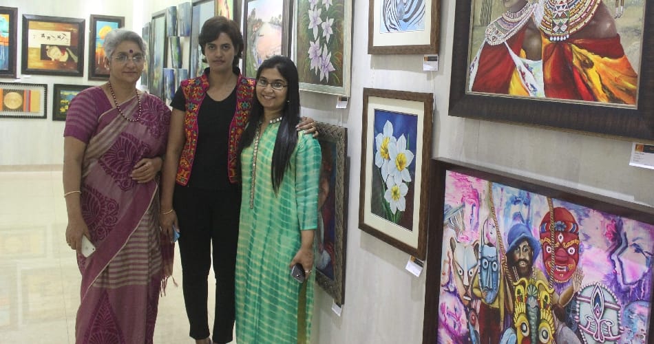 painting exibition, art gallary, nine artist, art port folio gallary, chandigarh