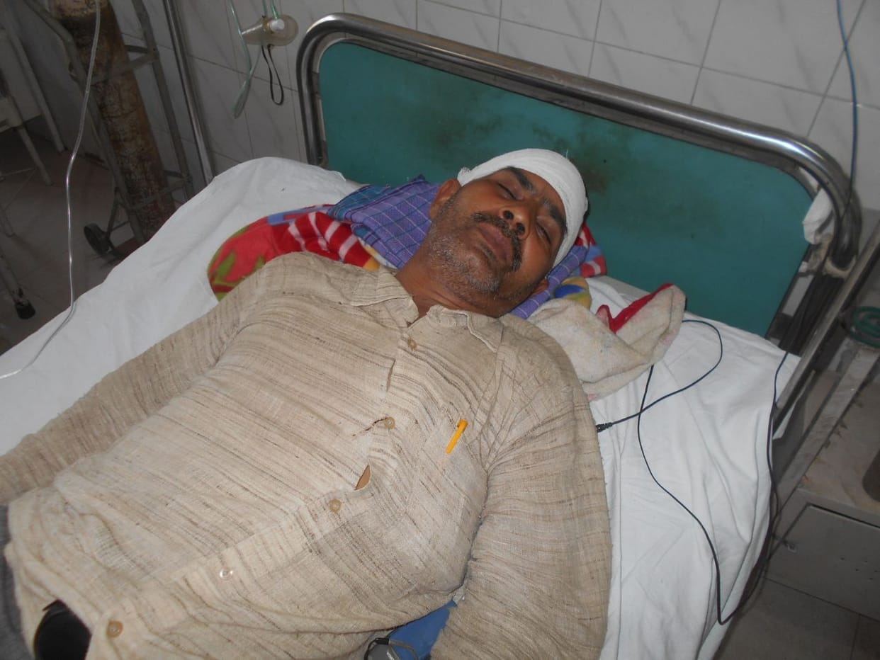 Man trampled by truck