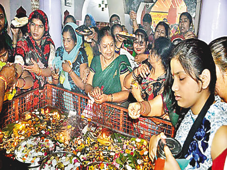 mother Shailaputree worshiped by the devotees