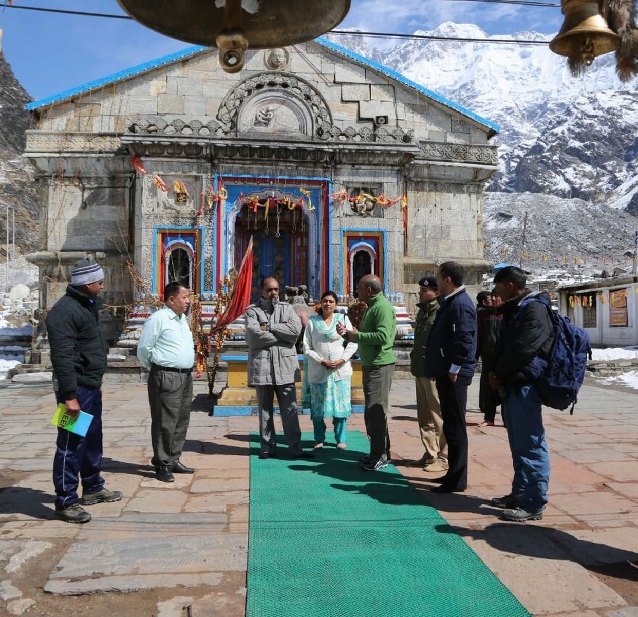 Inspected reconstruction work in Kedarnath