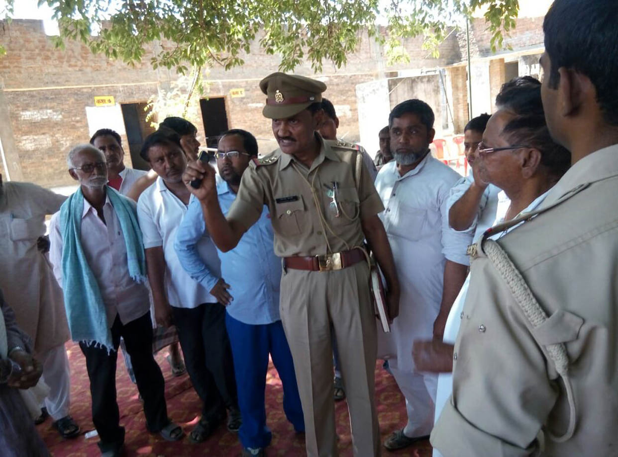 The open meeting was held in village clash