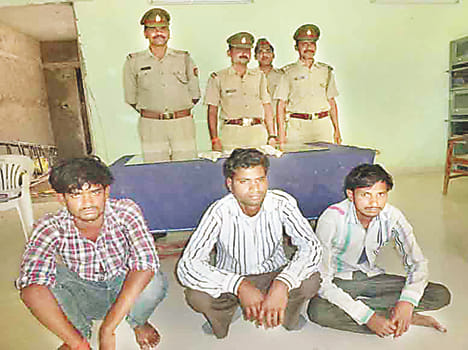 The three gangsters were arrested in encounter