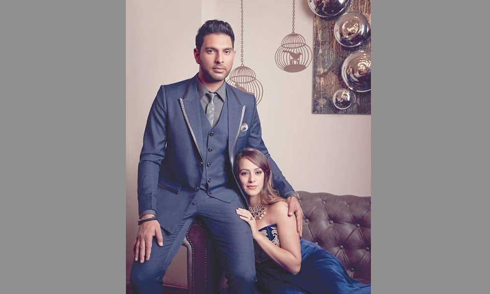 Yuvraj Singh And Hazel keech pre wedding photoshoot for harper bazaar bride