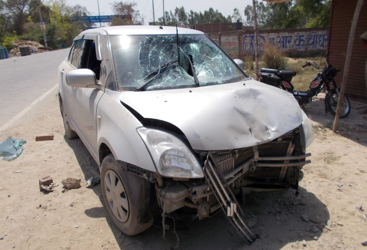 Bike rider injured in collision with car