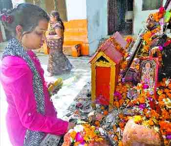 Devotees descended for worship 