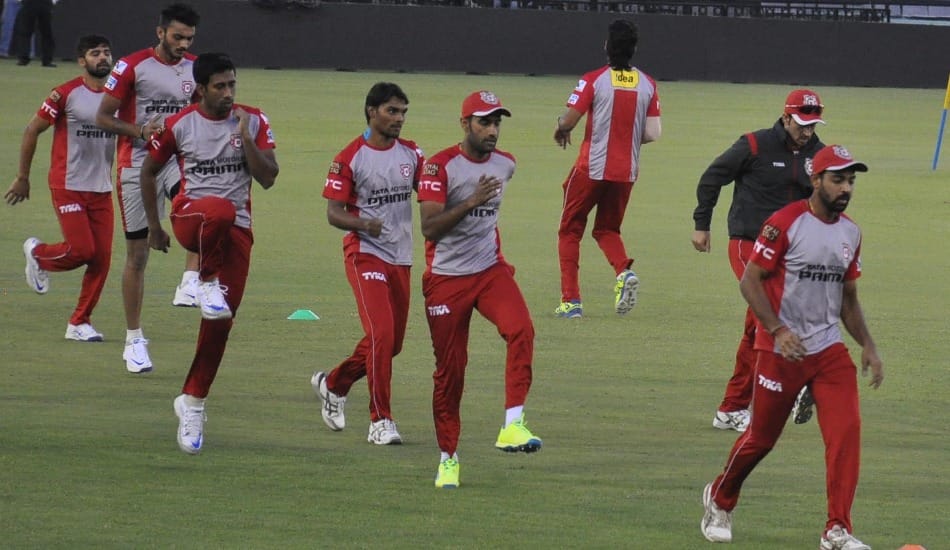 IPL match: punjab and gujarat team did match practice