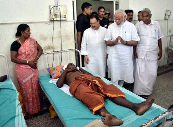 primeminister narendra modi and indian national congress leader rahul gandhi reaches kollam