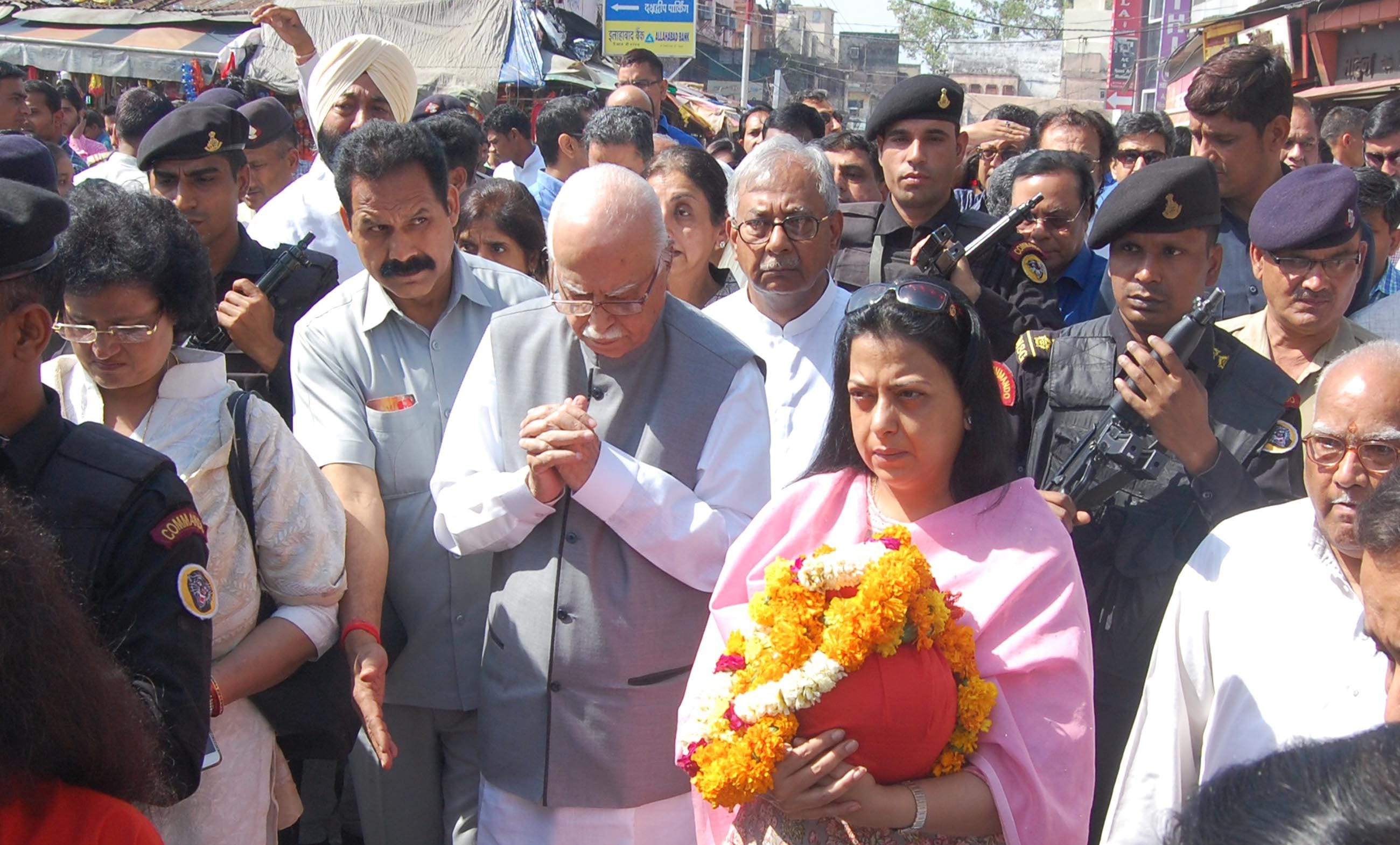 Lk Advani Wife's Ash Flown in haridwar