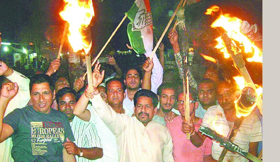 The procession was led by congressman out performance