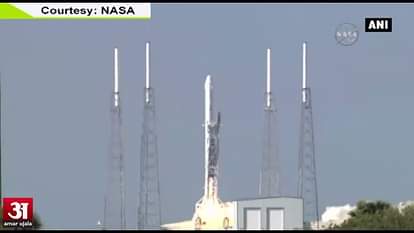 SpaceX rocket booster makes breakthrough landing at sea in Florida