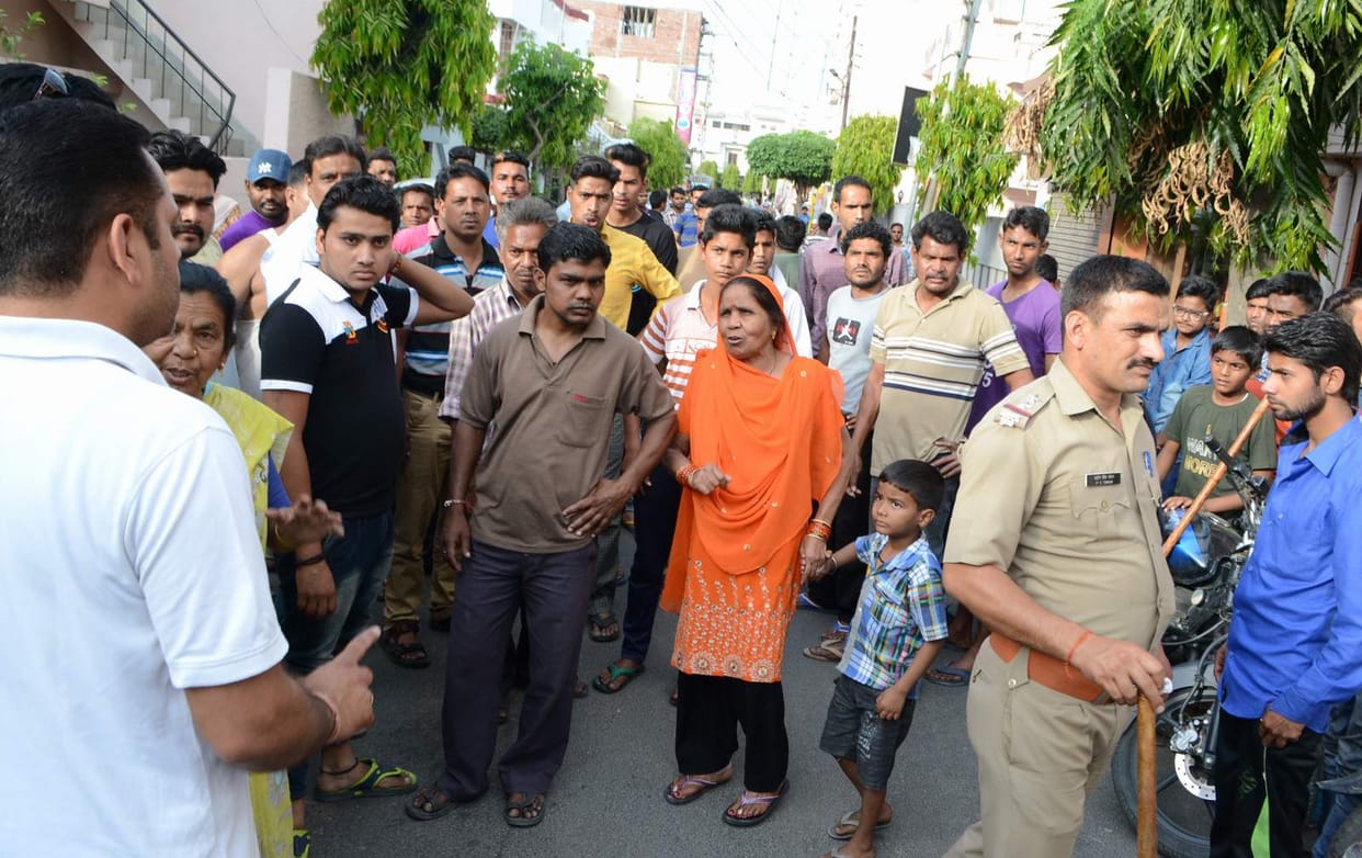 the two group clash in and sabotaged property
