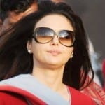 मोहाली स्टेडियम में प्रिटी जिंटा 