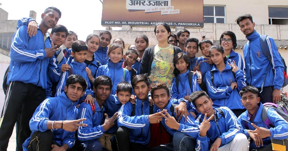  amita marwaha, marshal arts,  tang soo do championship, panchkula players perform in shrilanka