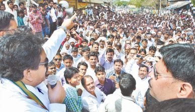 bjp fired against sapa government 