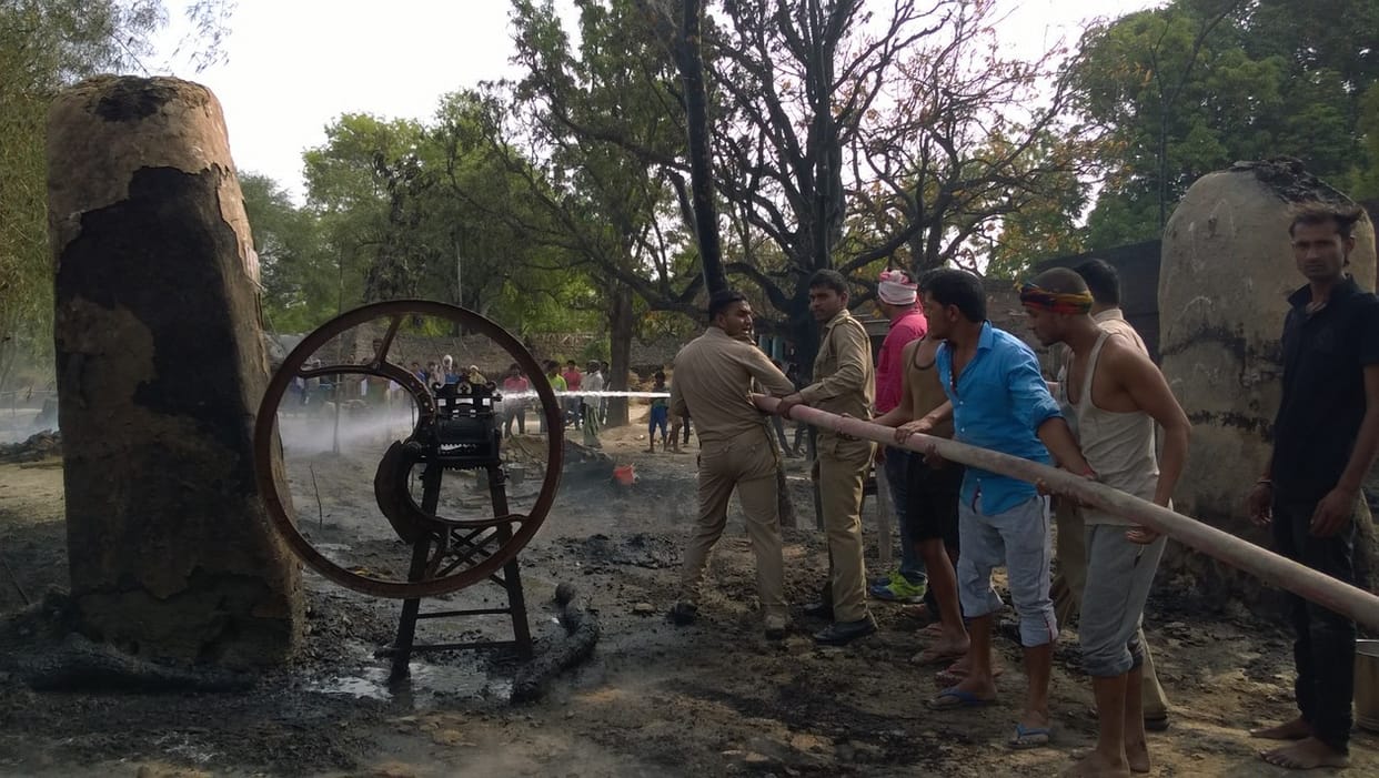 eight family house burned
