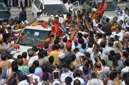 bjp president keshav maurya reaches lucknow