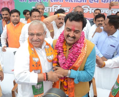 bjp president keshav maurya reaches lucknow