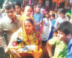 navratri news in kaushambi